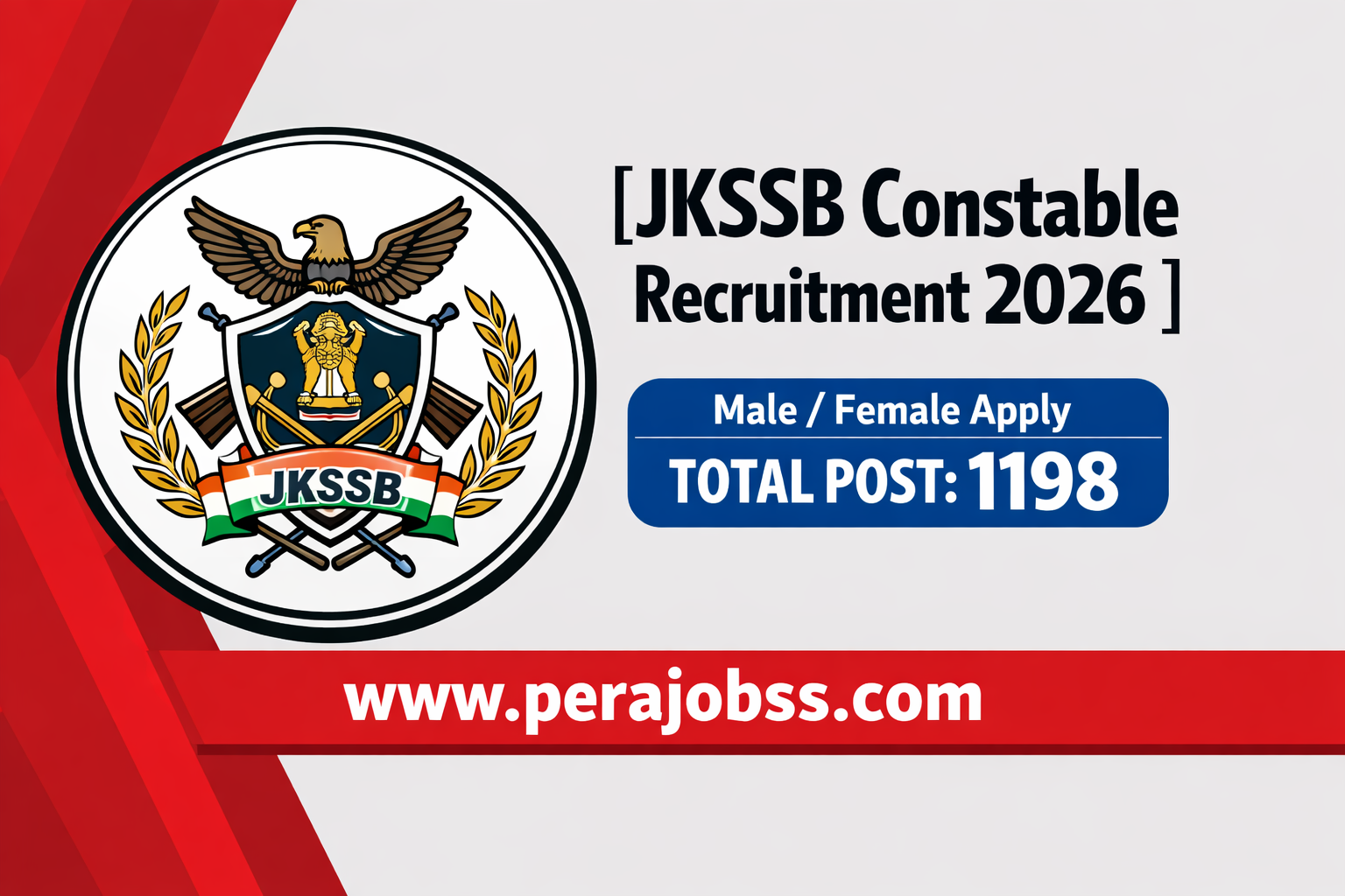 JKSSB Constable Recruitment 2026 | Apply Online