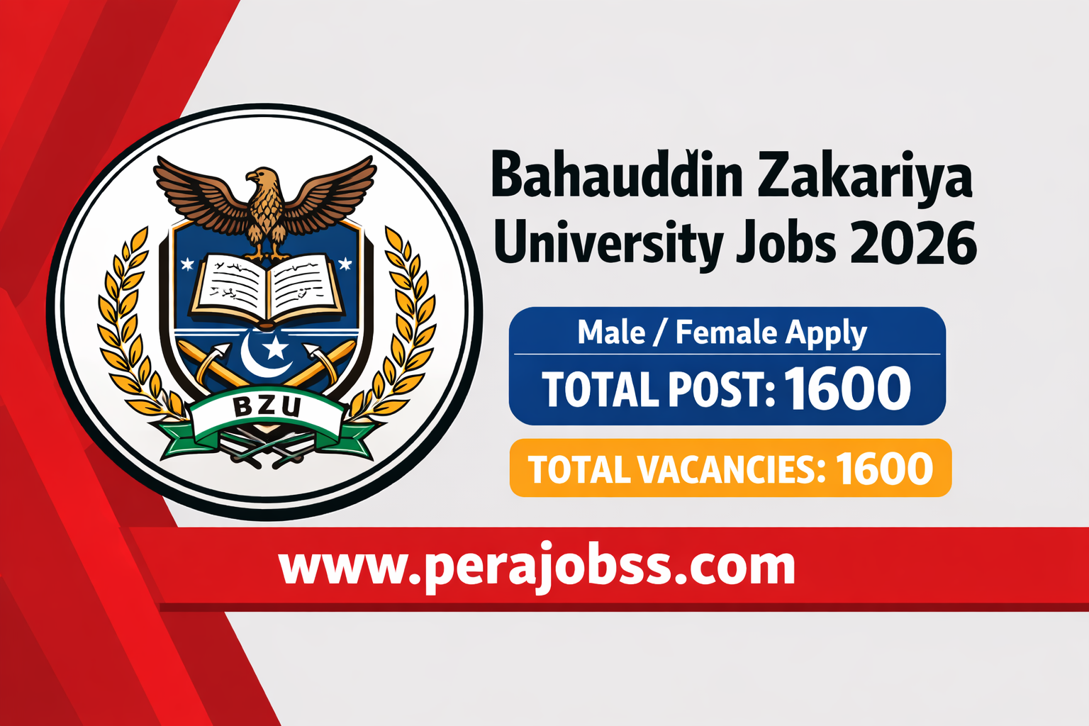 Bahauddin Zakariya University Jobs 2026 | Latest BZU Vacancies Apply Online