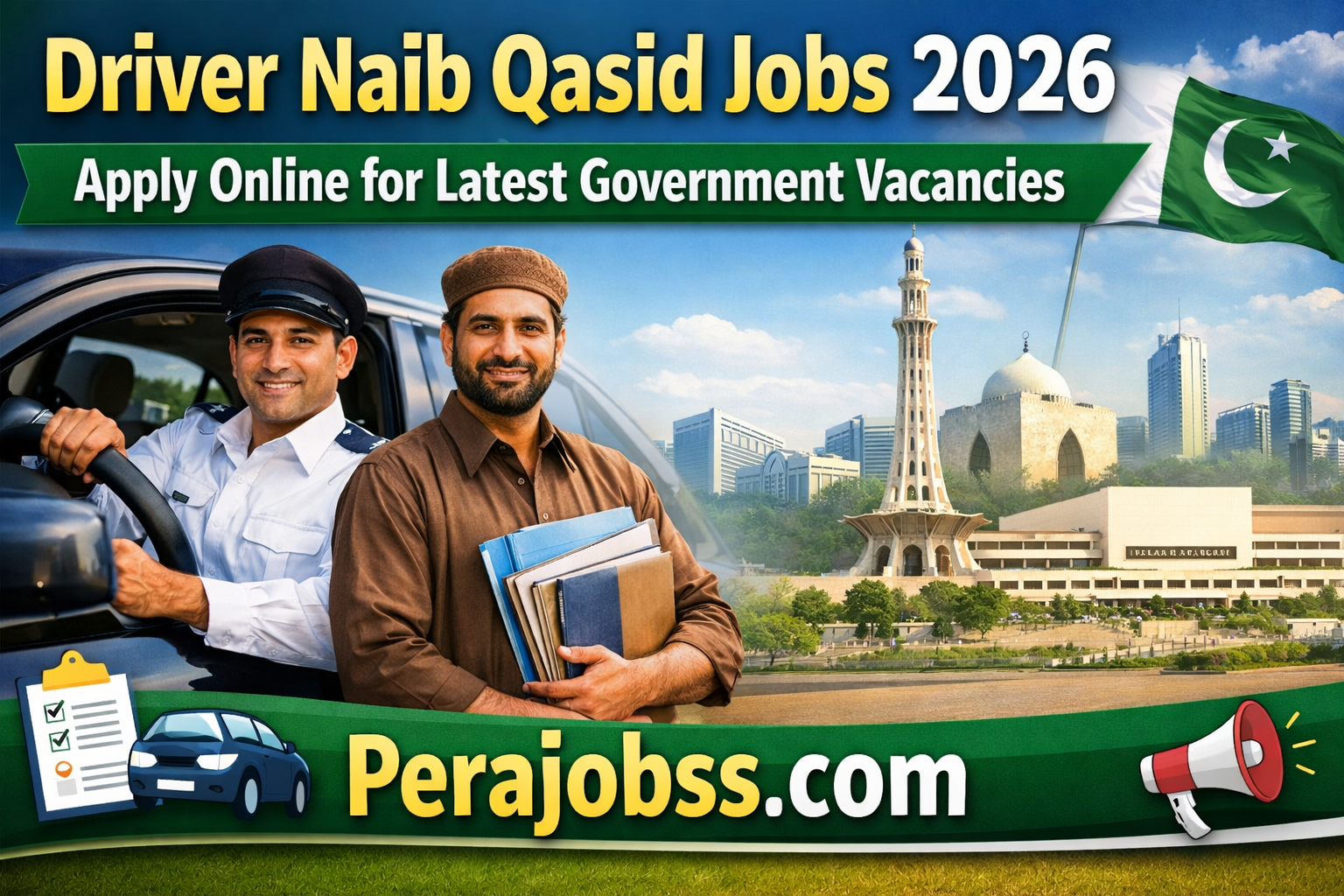 Driver Naib Qasid Jobs 2026 – Apply Online