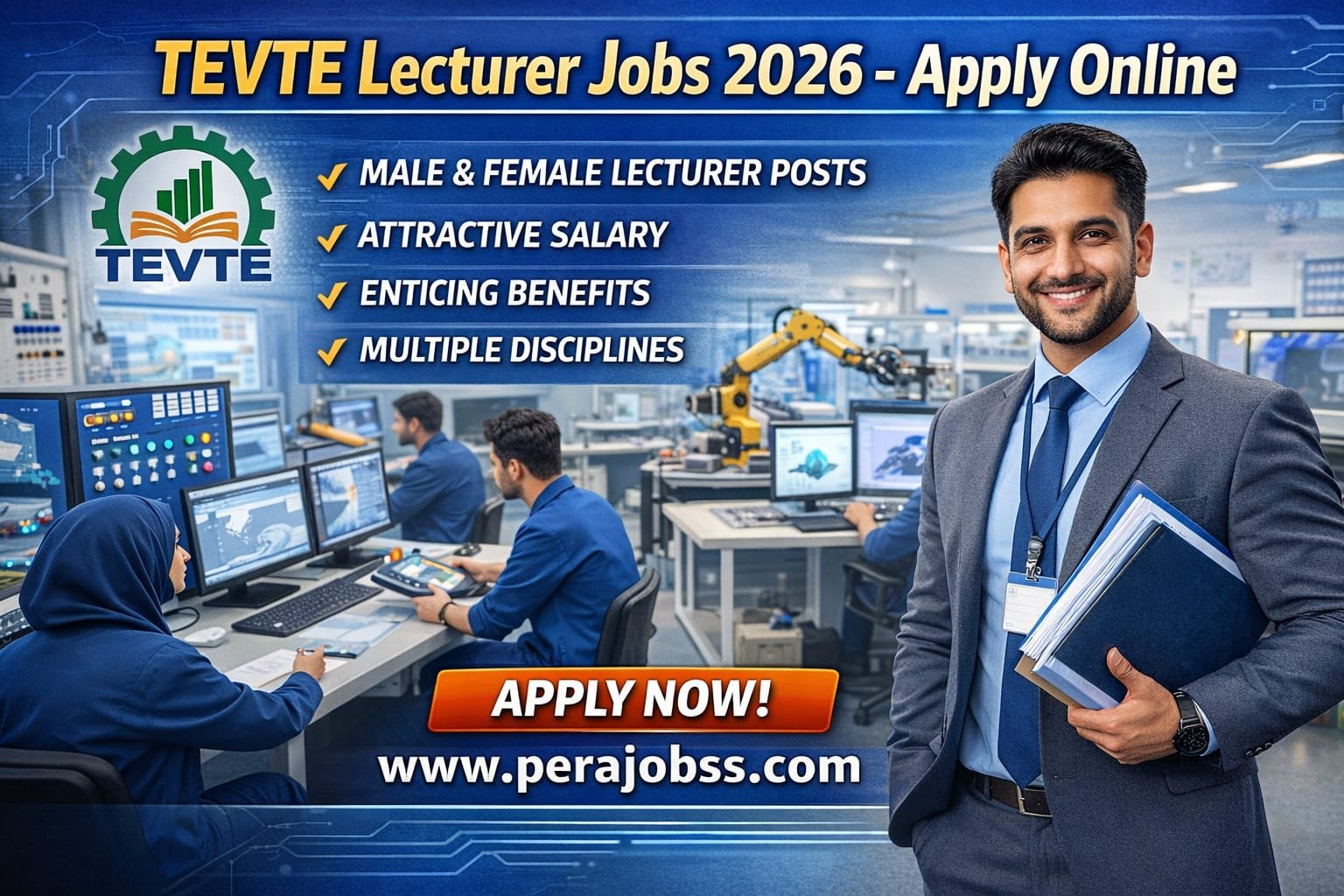 TEVTA Lecturer Jobs 2026 – Apply Online for Latest Teaching Vacancies