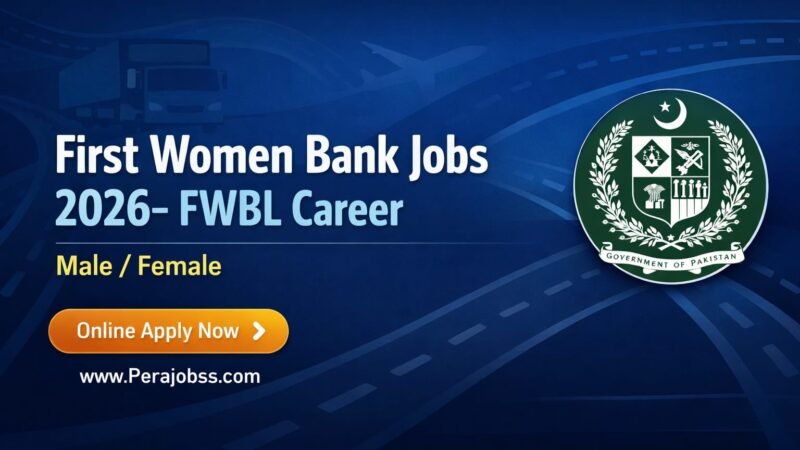 First Women Bank Jobs 2026 – FWBL Career