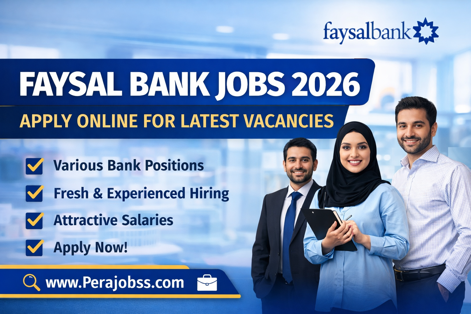 Faysal Bank Jobs 2026 – Open for Male & Female Apply Online
