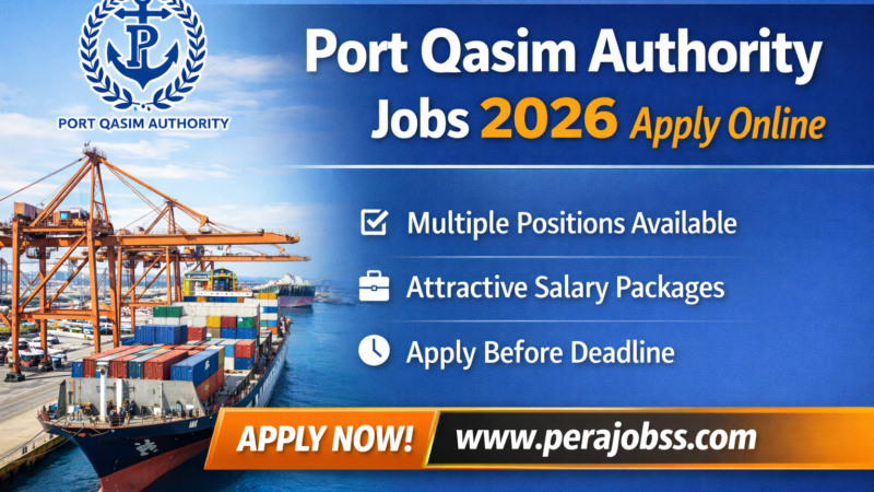 Port Qasim Authority Jobs 2026 Apply Online