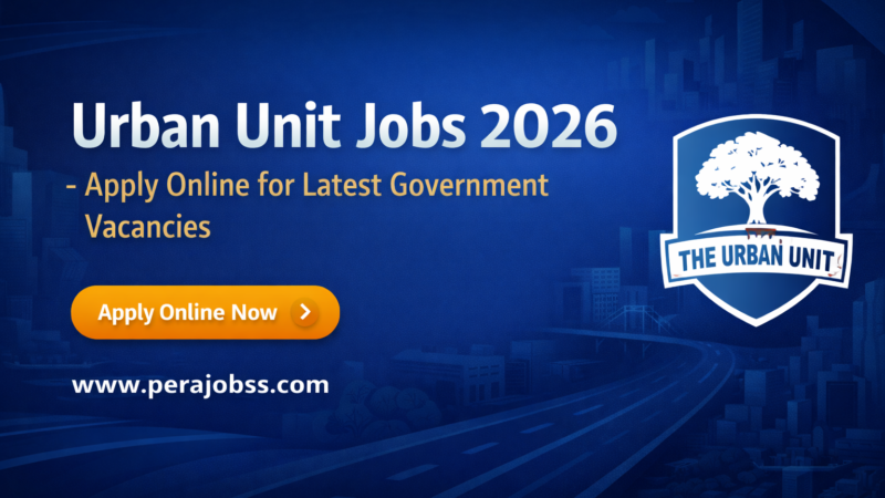 Urban Unit Jobs 2026 Punjab – Apply Online